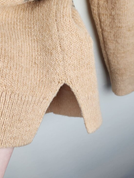 Closed Alpaca Wool Oversized Chunky Knit Striped Cardigan Sweater XS - Picture 9 of 14